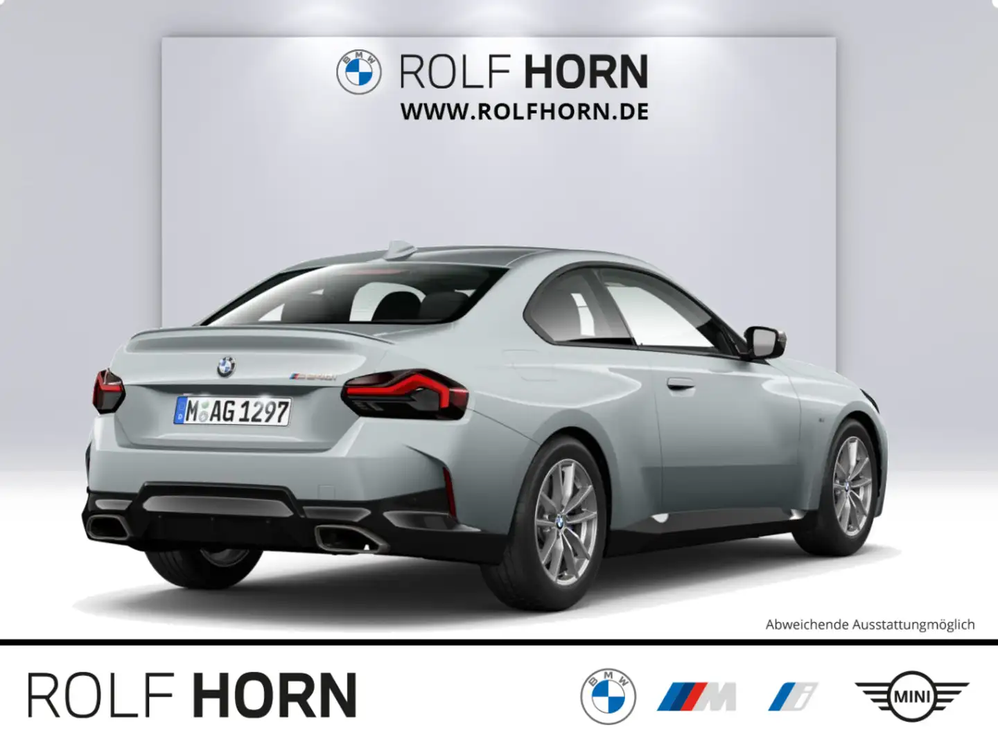BMW 240 M240i Coupe adLED Navi Glasdach h/k RKam Sitzhzg Grau - 2