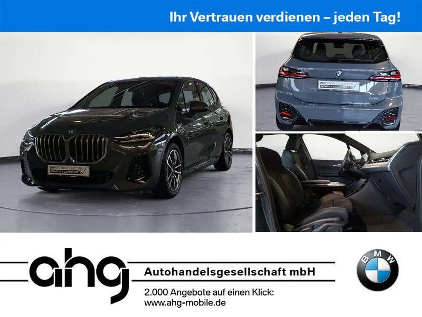 BMW 218 DCT M Sport AHK NAVI Lenkradh Grau - 1