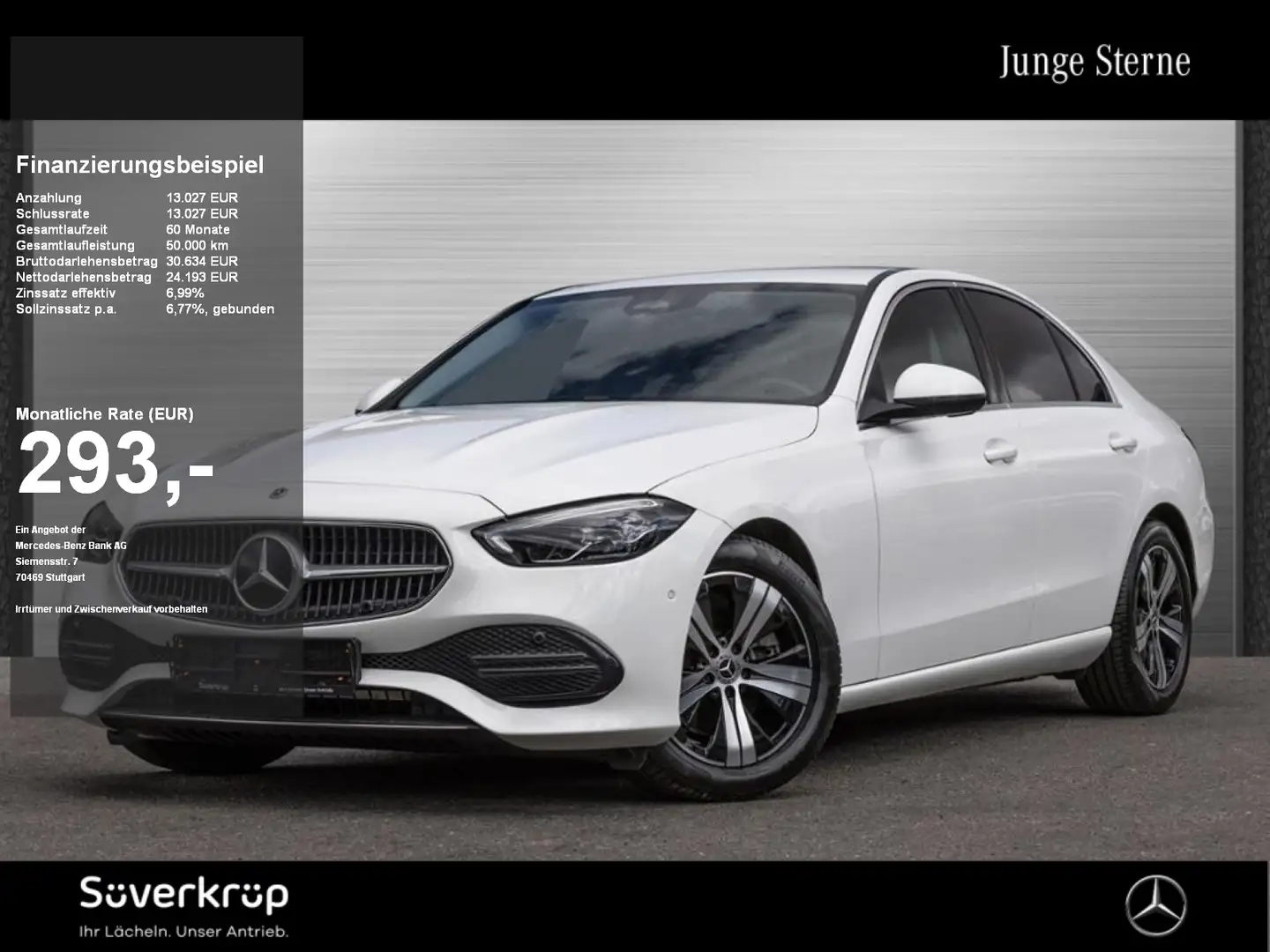 Mercedes-Benz C 200 , AVANTGARDE SPUR AHK KAMERA PDC SHZ Weiß - 1