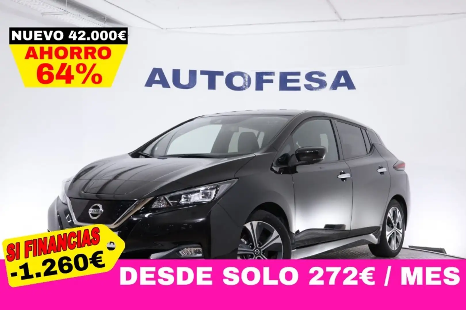Nissan Leaf 40KWH ELECTRICO TEKNA AUTO 150CV 5P # NAVY,PARKTRO Negro - 1
