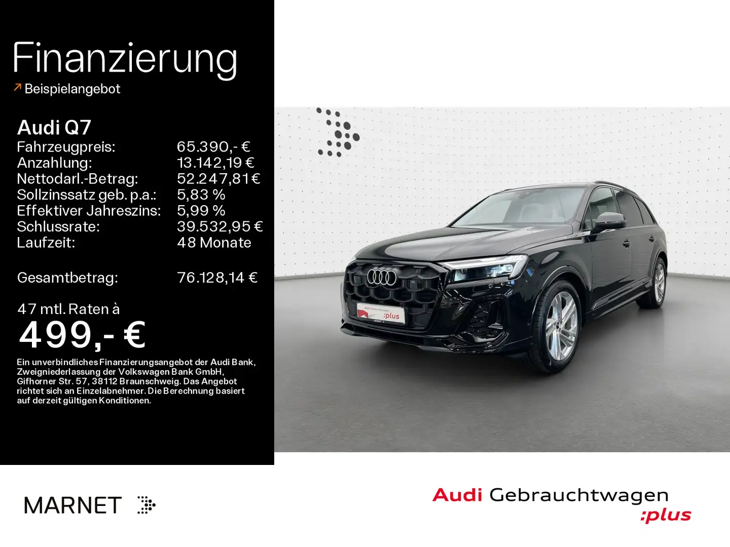 Audi Q7 50 TDI quattro S line*Navi*Matrix*Alu*AHK*HUD Negro - 1
