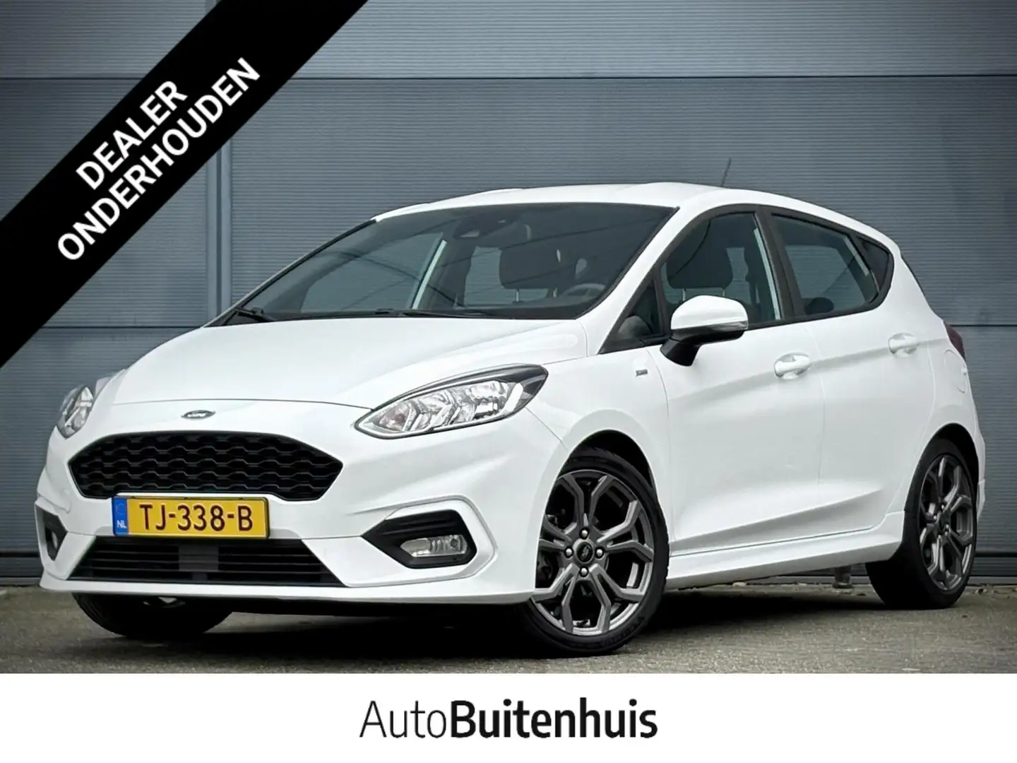 Ford Fiesta 1.0 EcoBoost ST-Line|1e Eigenaar|NAVI|CARPLAY|CRUI Wit - 1