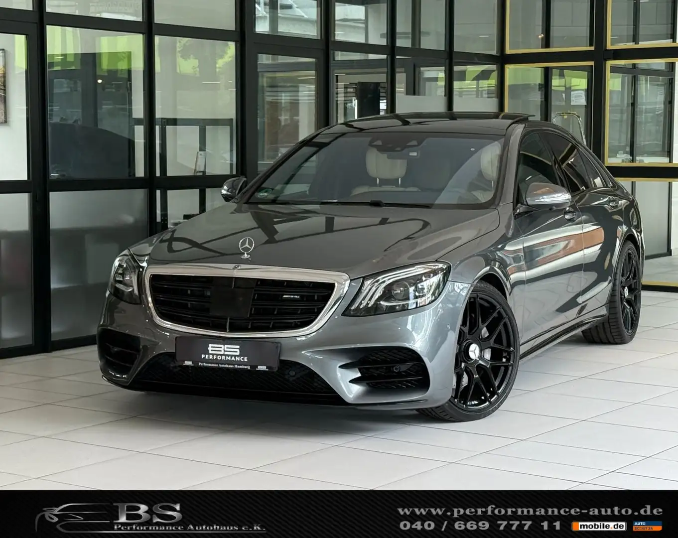 Mercedes-Benz S 400 d 4M. |AMG|ACC|HUD|PANO|MASSAGE|CARBON|BURM Gris - 1