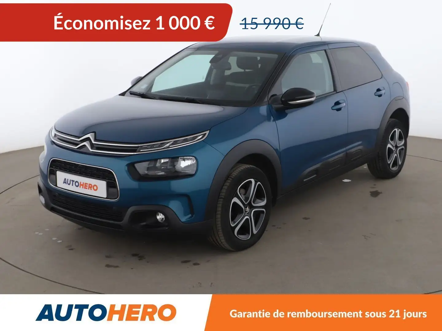 Citroen C4 Cactus 1.5 Blue-HDi Feel Business EAT6 Bleu - 1