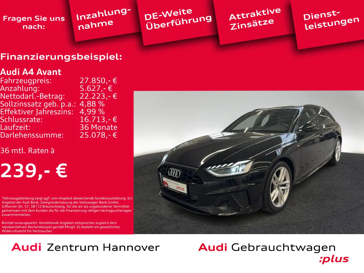 Audi A4 S line 35 TDI AHK LED virtual Cockpit Noir - 2