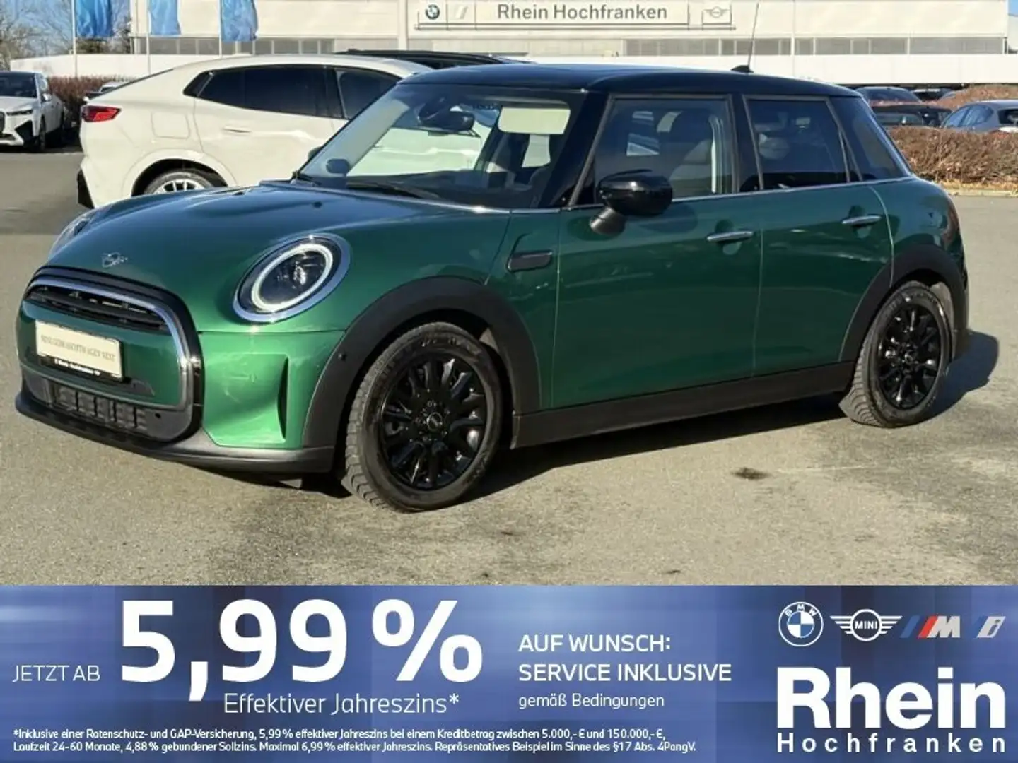 MINI Cooper 5-Türer LED HUD RFK PANO HARMAN/KARDON Grün - 1