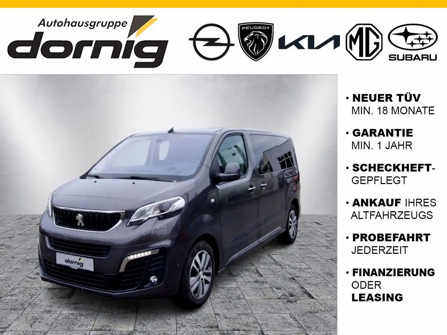 Peugeot Traveller Allure L2 BlueHDi 180 EAT8 Grau - 1