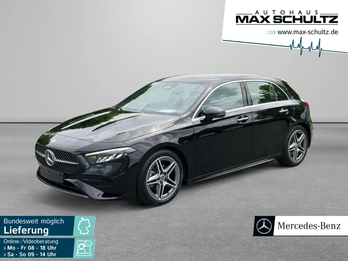 Mercedes-Benz A 200 AMG*AHK*DISTR*KAMERA*KEYLESS*NAVI*LED Schwarz - 1