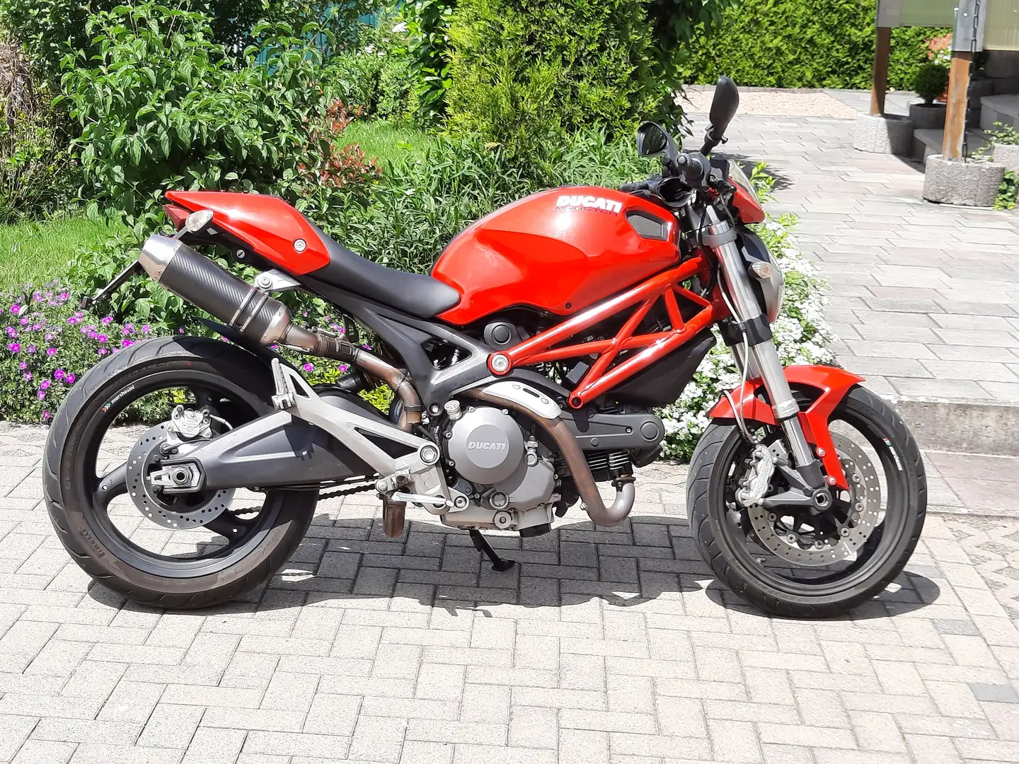 Ducati Monster 696 Bj.2008 20000km 75 PS Sportauspuff Rot - 2