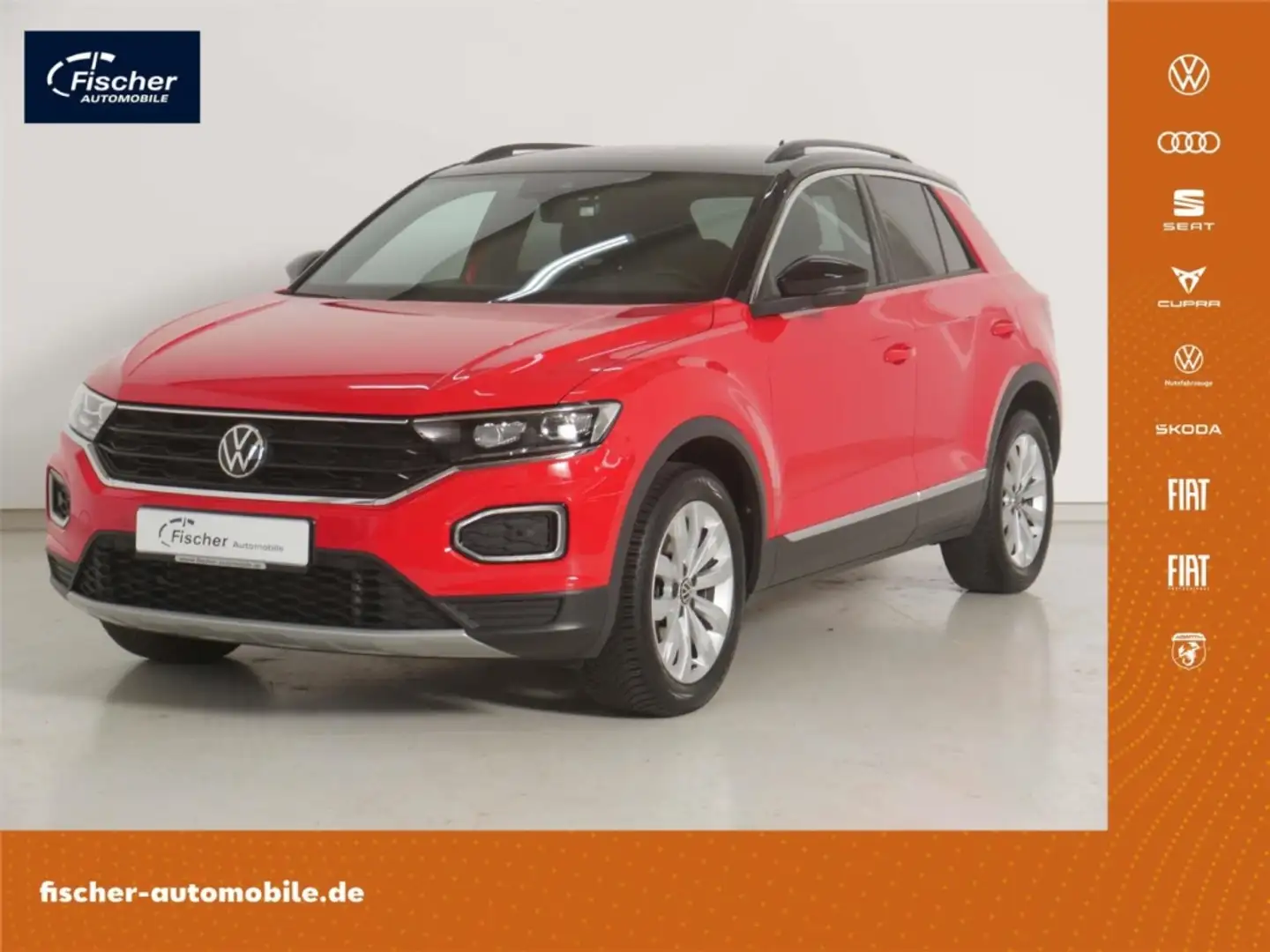 Volkswagen T-Roc 2.0 TSI 4Motion Sport DSG NAV/LED/StHz Rood - 1