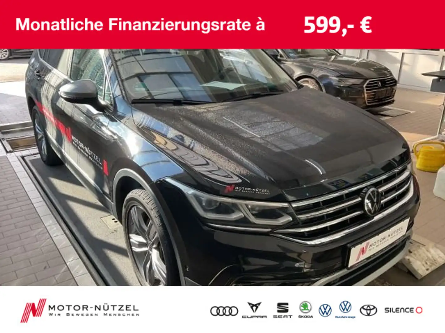 Volkswagen Tiguan Allspace 2.0 TDI 4M IQ+NAV+AHK+PANO+7SITZ Schwarz - 1