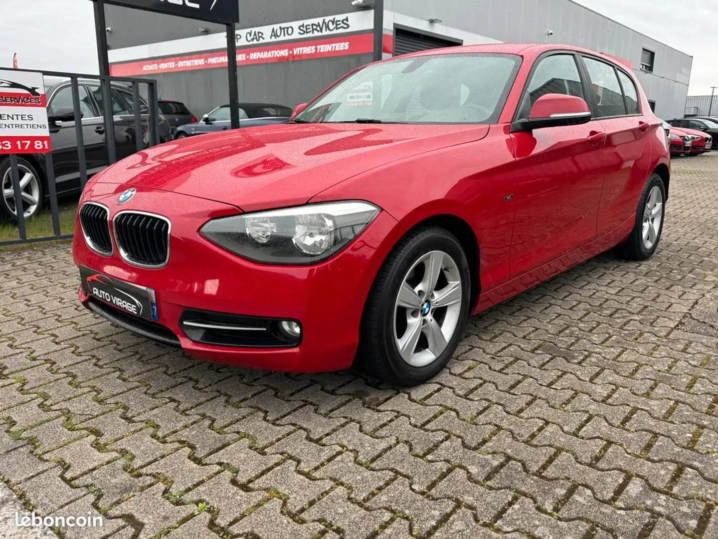 BMW 116 Serie F20 116i BVA Pack Sport Line Garantie 12 mois Rouge - 1
