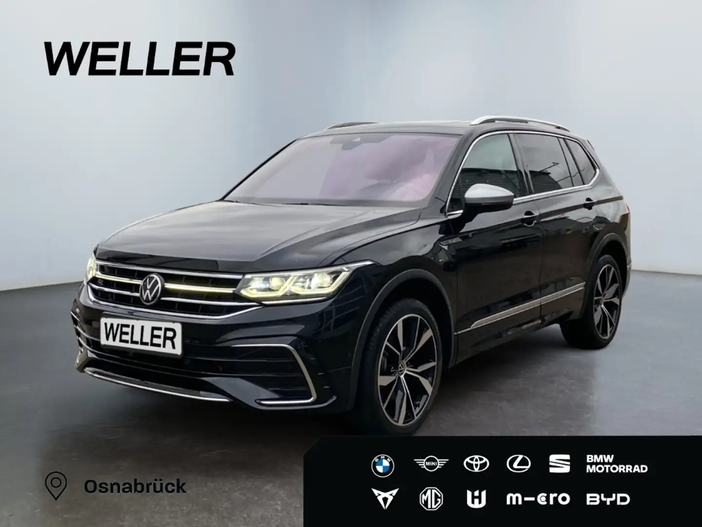 Volkswagen Tiguan Allspace 2.0 TSI 4M DSG R-Line *Leder*AHK* Noir - 1