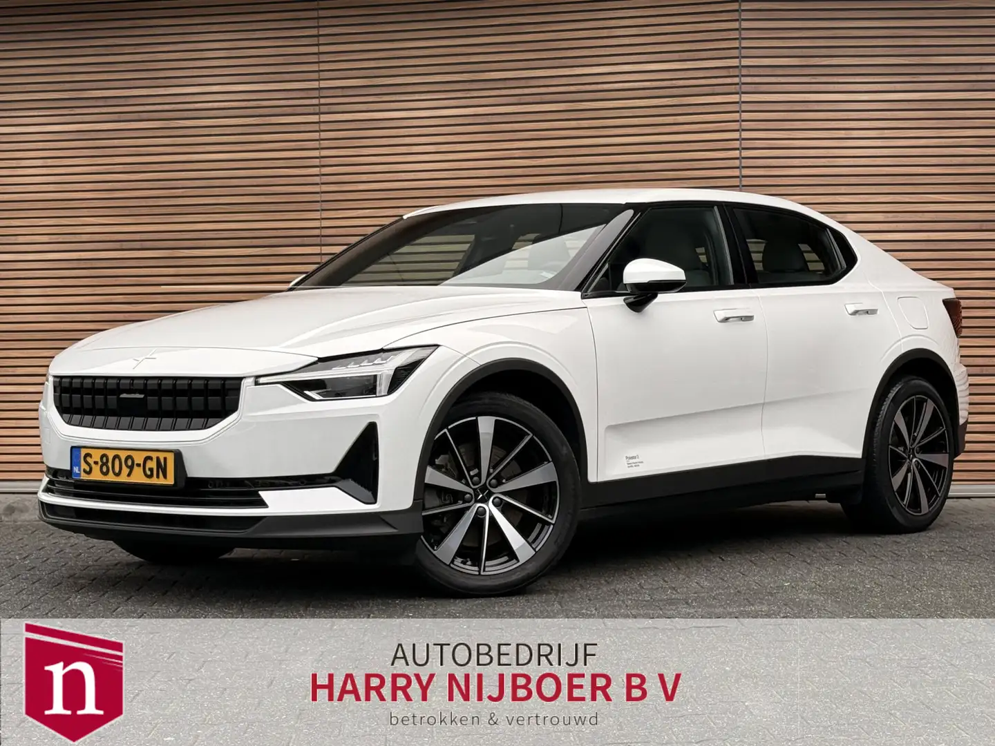 Polestar 2 Standard Range Single Motor 64kWh 96.99%soh Navi / Blanc - 1