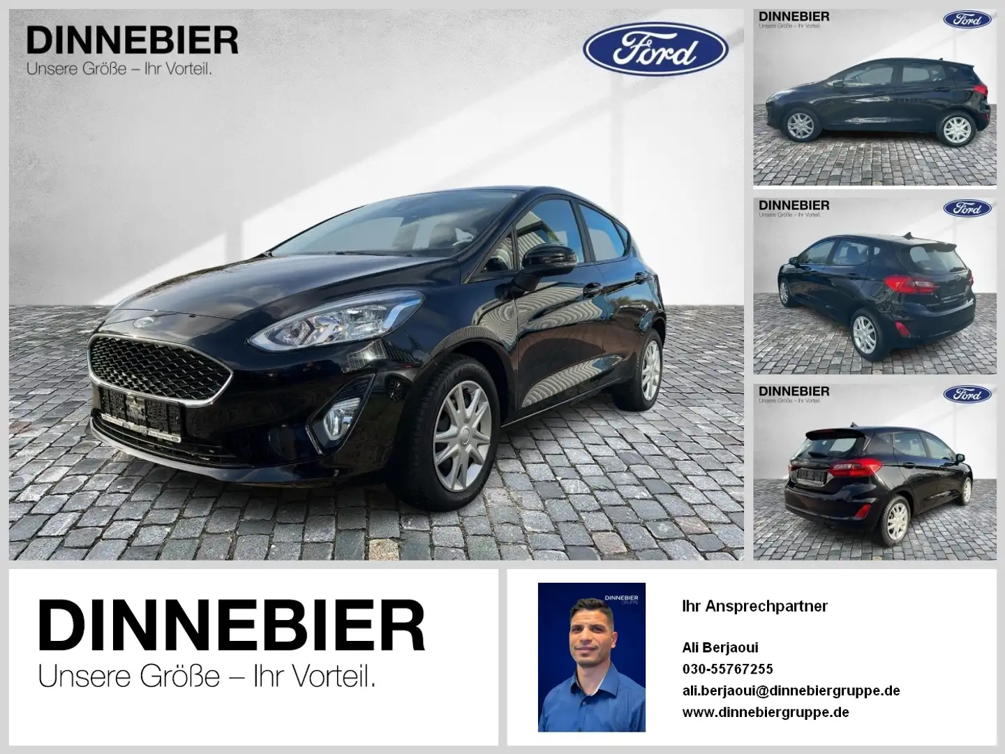 Ford Fiesta Cool & Connect Winterp. SHZ Noir - 1