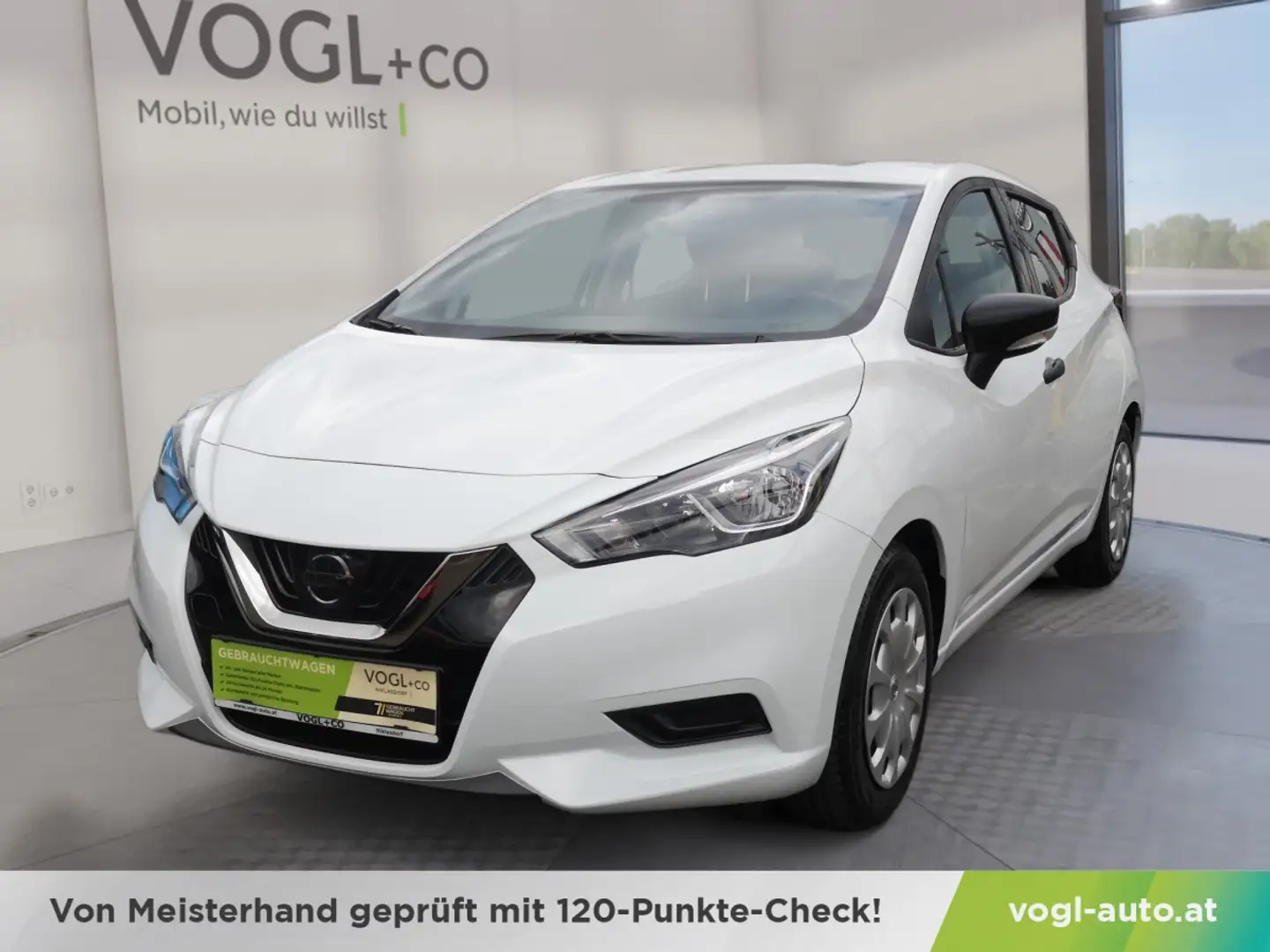 Nissan Micra visia + 1,0l 71PS Blanc - 1