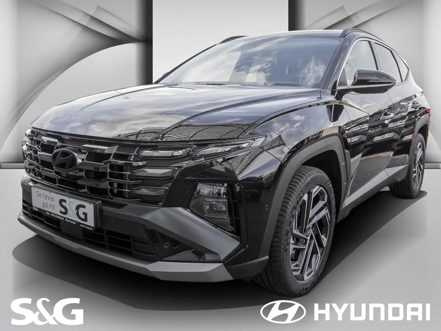 Hyundai TUCSON Mild-Hybr.+LED+Navi+virt.Cockp.+sofort Zwart - 1