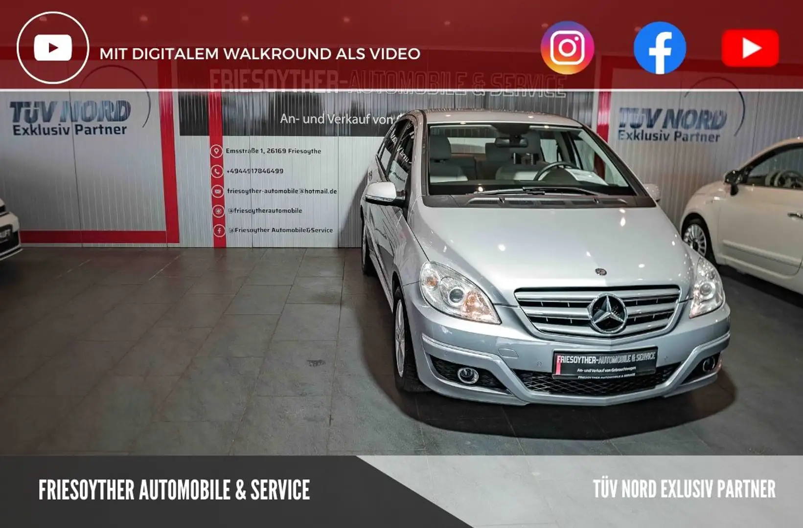 Mercedes-Benz B 150 *50.tkm* Klimaanlage Einparkhilfe Silber - 1