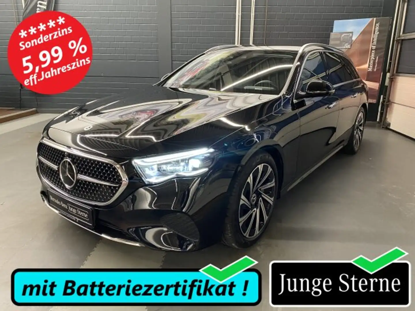 Mercedes-Benz E 300 E 300 e T Avantgarde LED Distr. 360° Memory AHK Schwarz - 1