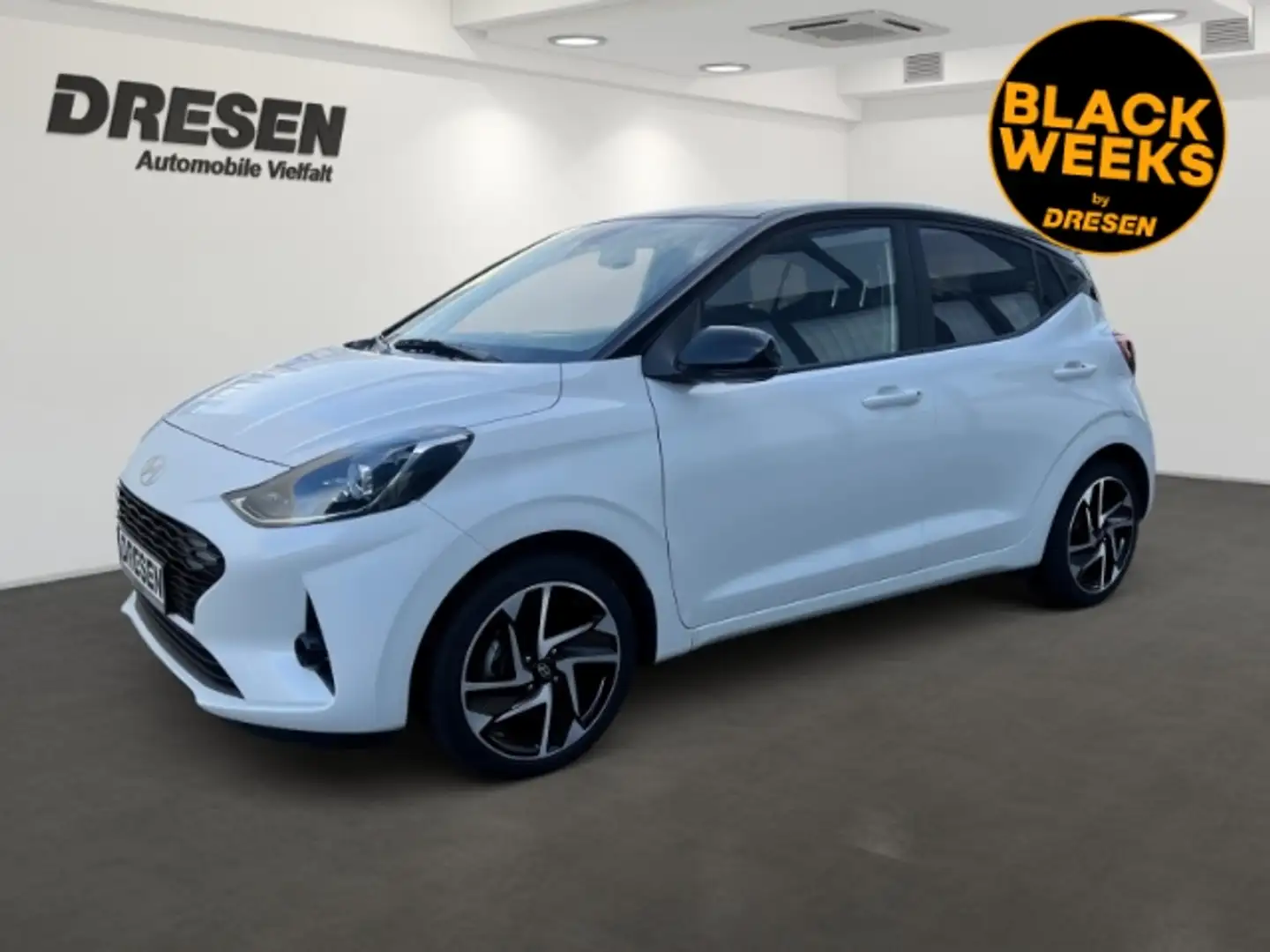 Hyundai i10 1.2 Prime+Automatik+Navi+Sitzheizung+Kamera Blanc - 1