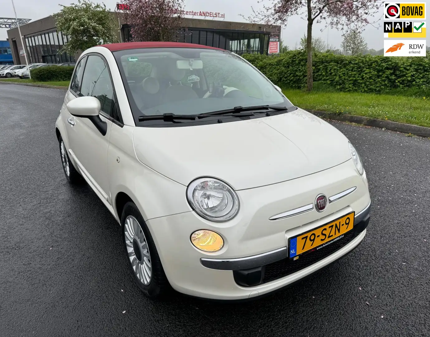 Fiat 500C 1.2 Lounge, SEMI-AUTOMAAT, 1E EIG AFK, GEEN IMPORT Blanc - 1