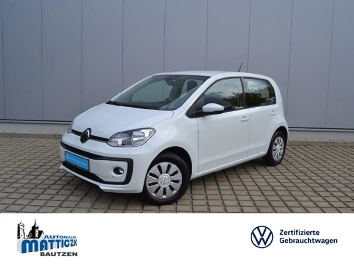 Volkswagen up! 1.0 Move 4-TÜRER/ASSISTENZ/RFK/PDC/GRA/COMP.-PHON Weiß - 1