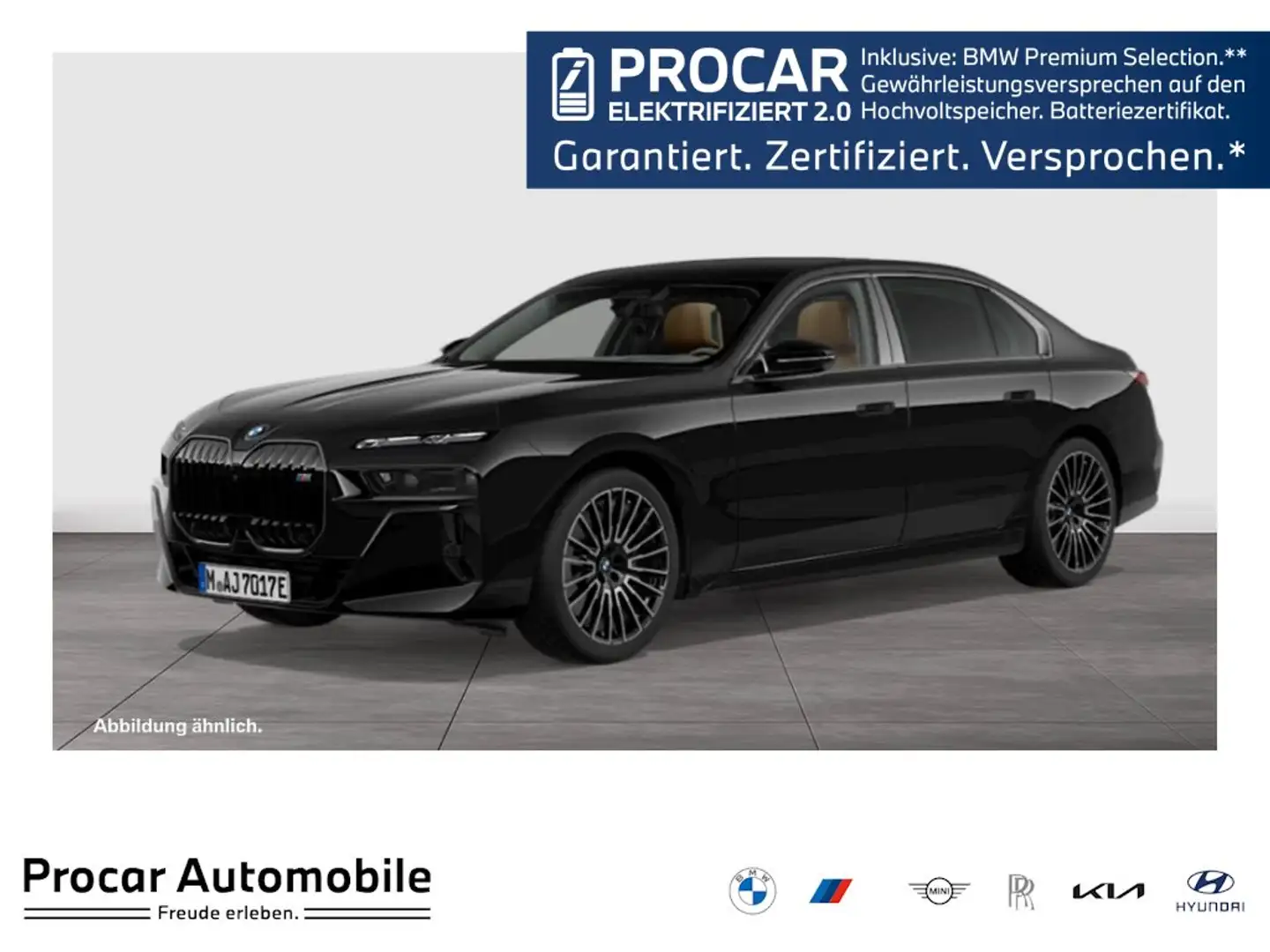 BMW 760 M760e xDrive DA/PA Prof B&W SkyLounge TV Carbon Schwarz - 1