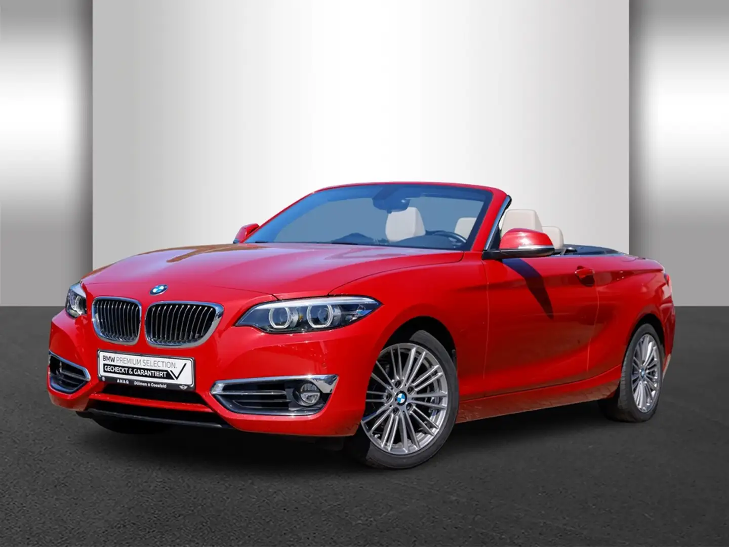 BMW 218 i Cabrio Luxury Line Aut. Navi Busi AHK PDC Rood - 2