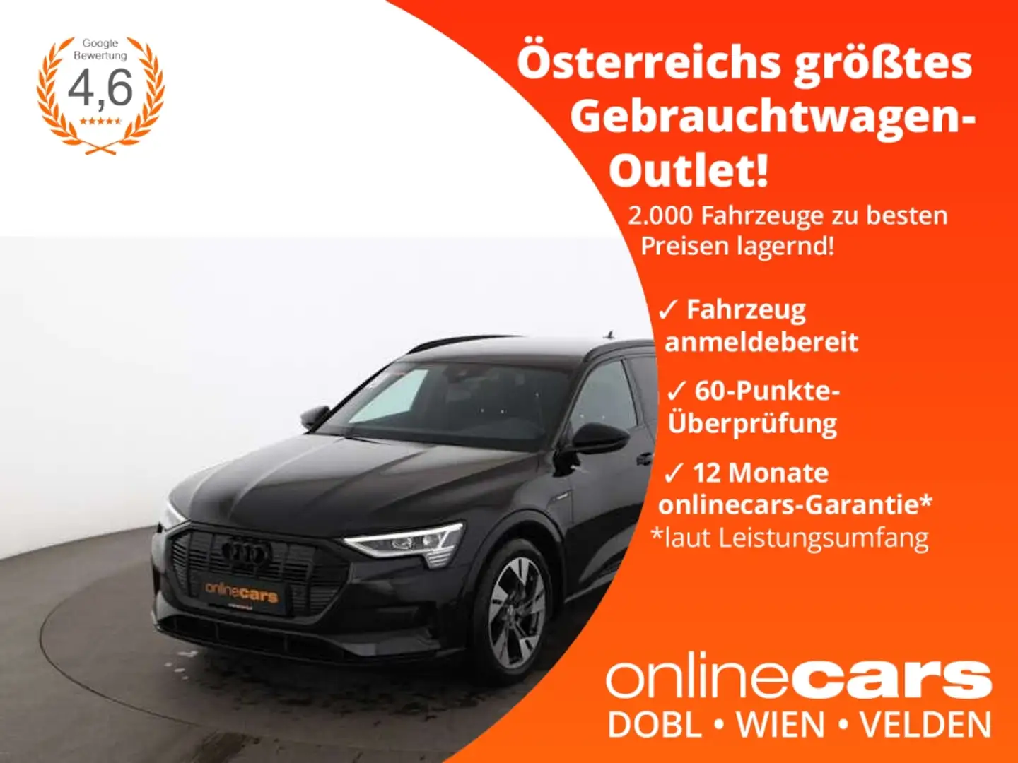 Audi e-tron 50 quattro advanced 71kWh Aut LED SITZHZG Negro - 1