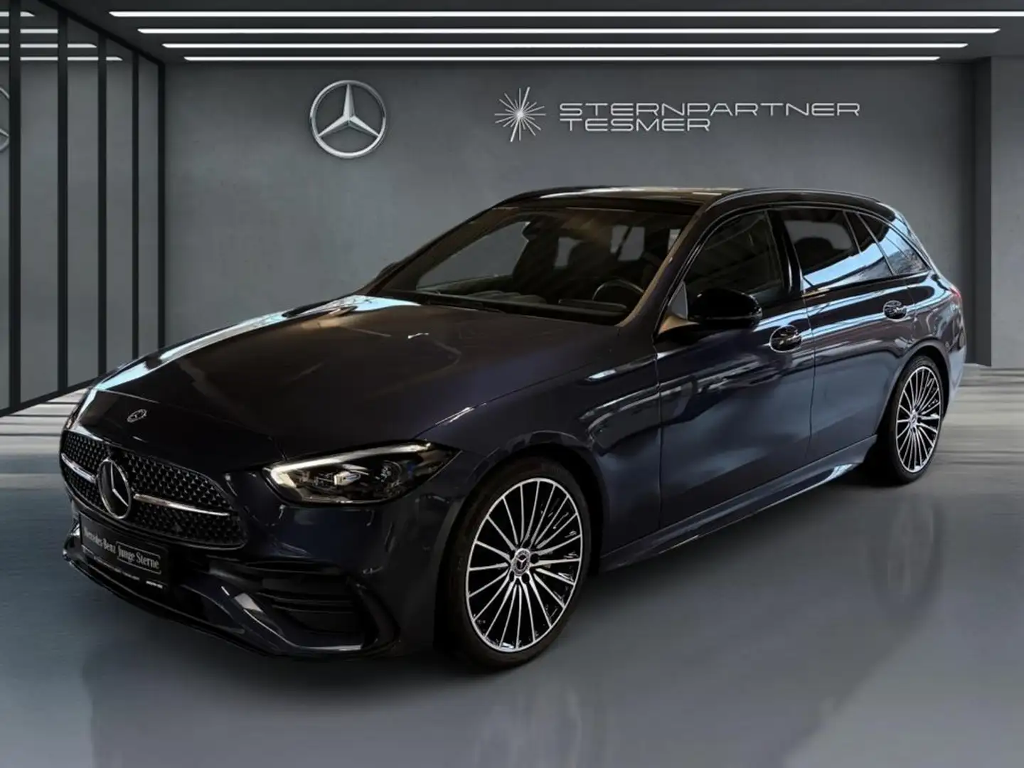 Mercedes-Benz C 200 d T AMG+DIGITAL+NIGHT+DISTR+PANO+360°+AHK Blau - 1