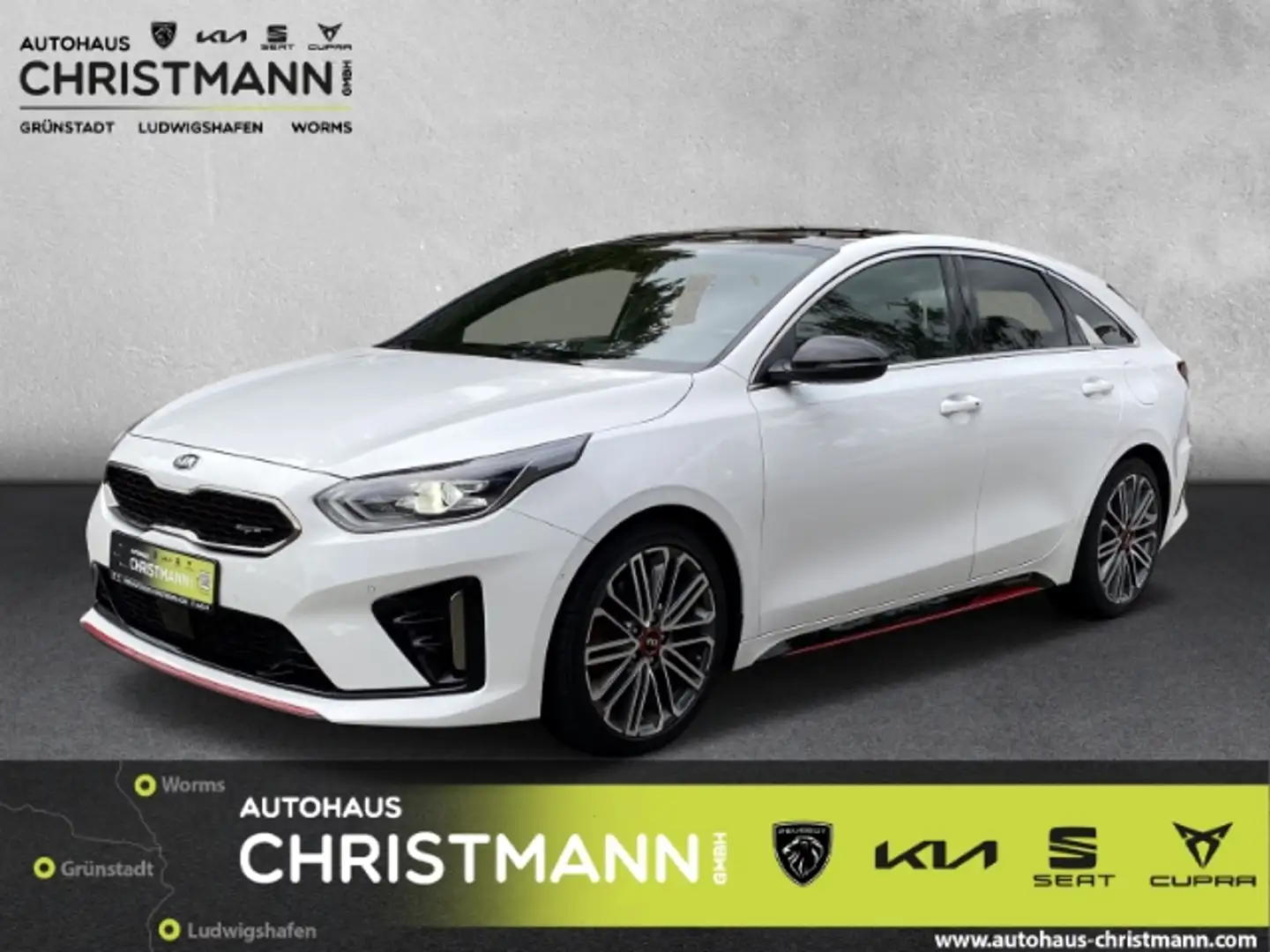 Kia ProCeed / pro_cee'd GT 1.6 T-GDI *PANORAMADACH*KOMFORT-PAKET* Blanc - 1