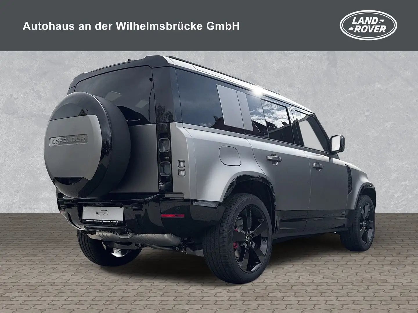 Land Rover Defender 110 D300 X SHZ/22"LM/AHK Plateado - 2