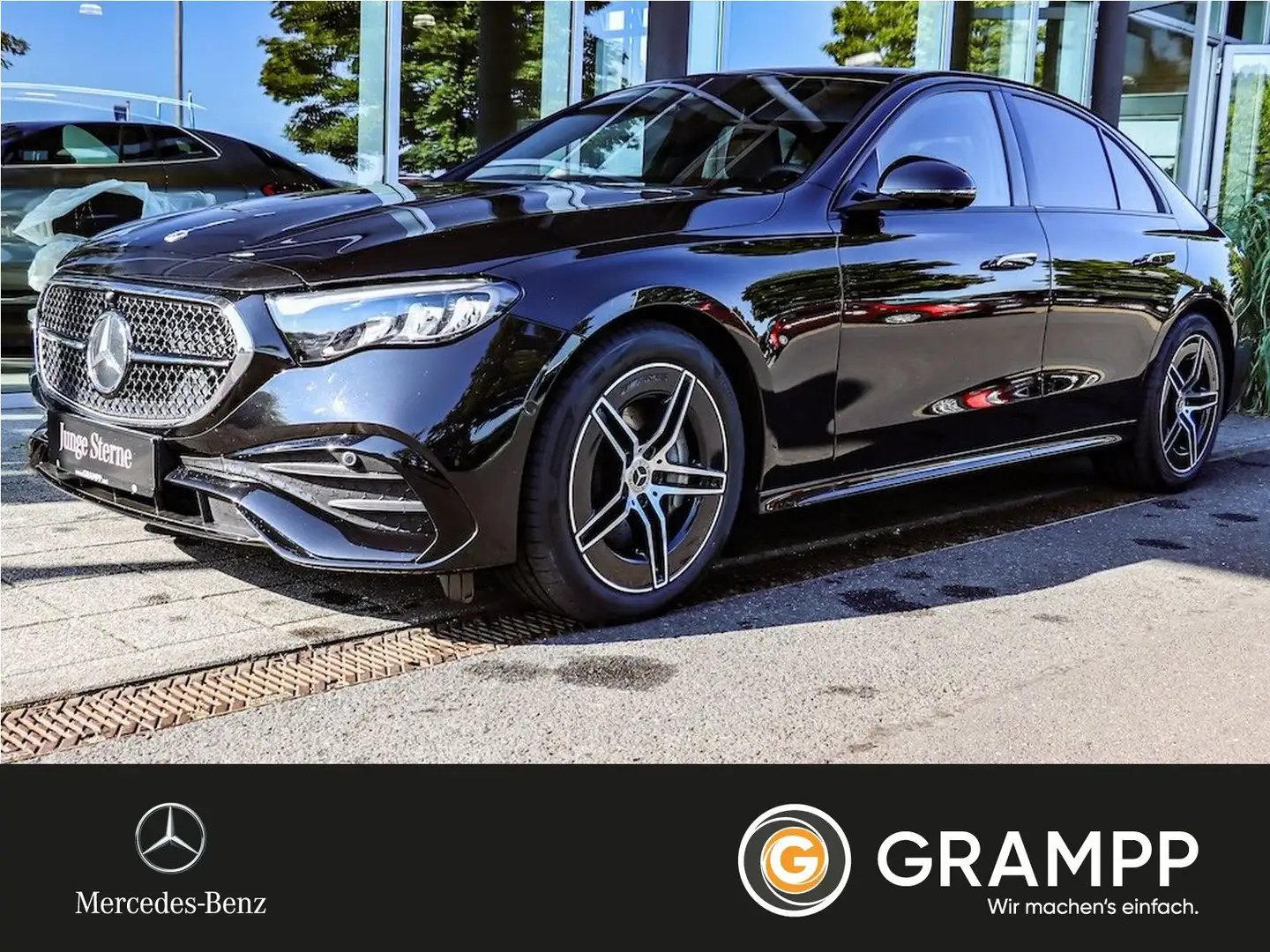Mercedes-Benz E 220 d 4M Limo AMG Advanced/Pano/Kamera/Night Negro - 1