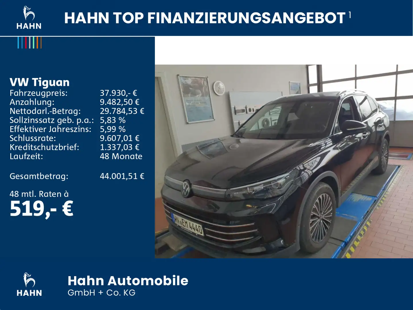 Volkswagen Tiguan 1.5 eTSI DSG Elegance Navi AHK LED CAM Schwarz - 2