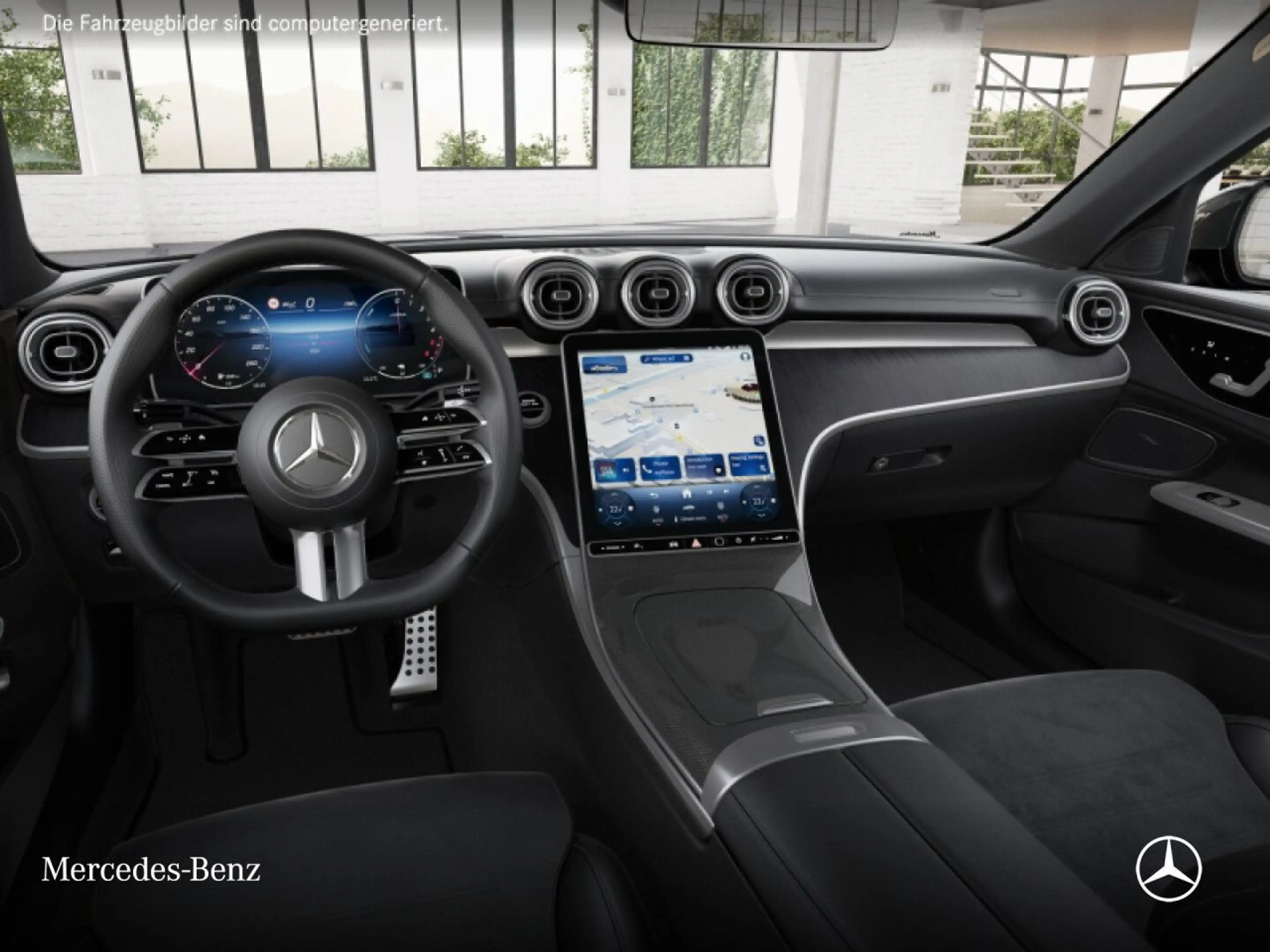 Mercedes-Benz C 300 de AMG+PANO+360+19"+TOTW+KEYLESS+9G — photo 9