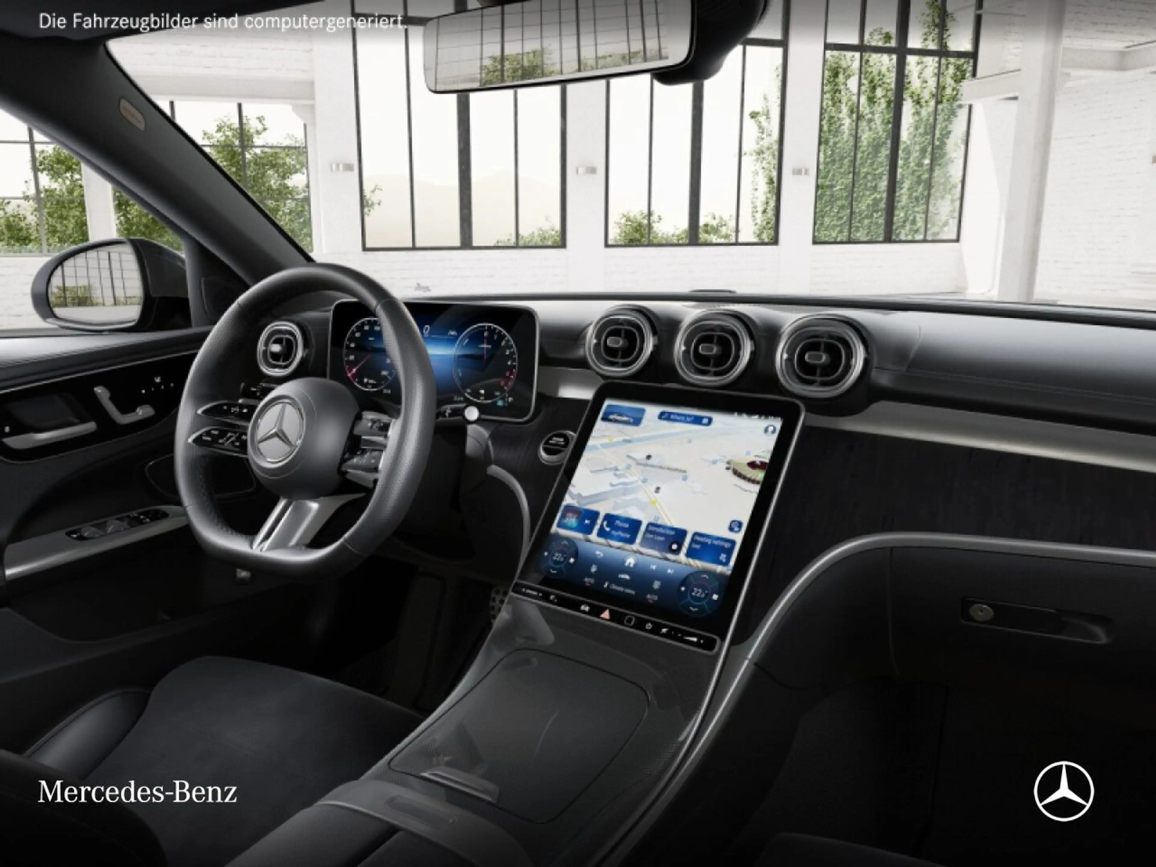 Mercedes-Benz C 300 de AMG+PANO+360+19"+TOTW+KEYLESS+9G — photo 10