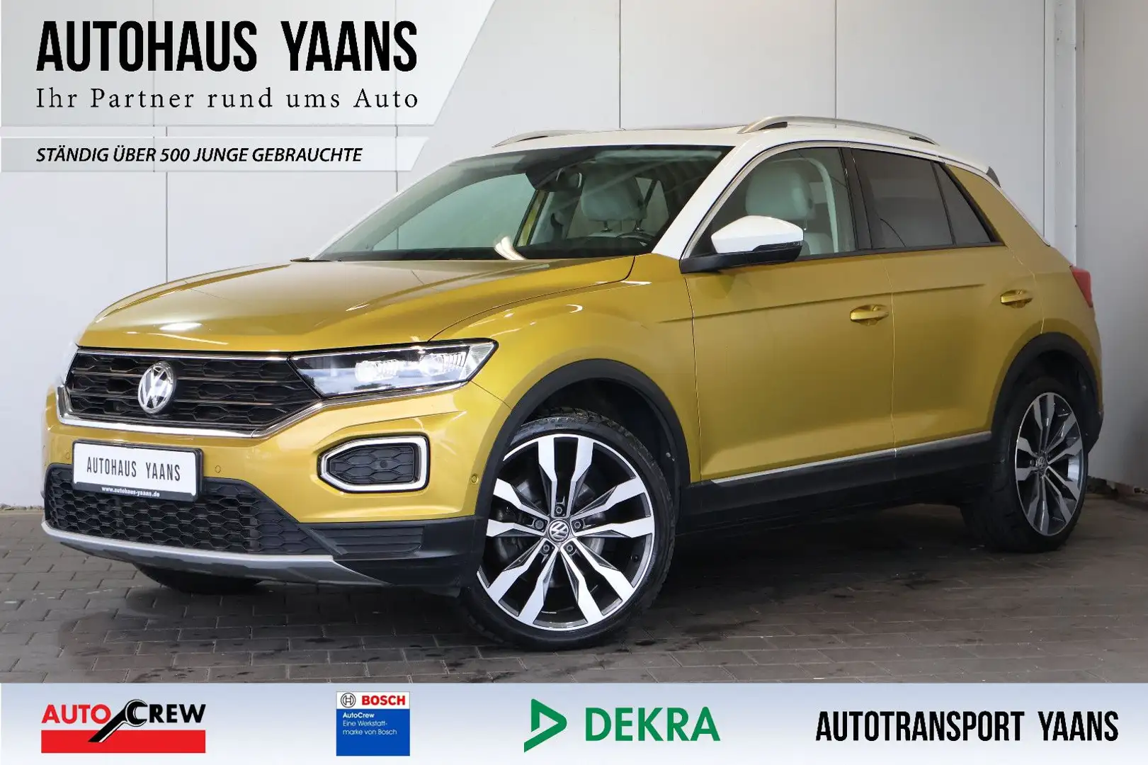 Volkswagen T-Roc 2.0 TDI Style 4M BEATS+AID+KEY+LED+PANO Jaune - 1