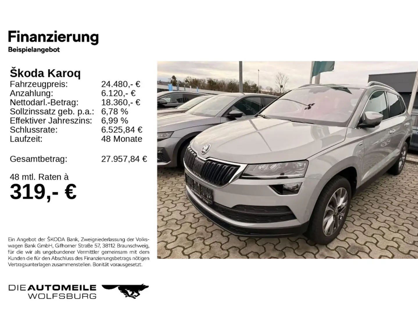 Skoda Karoq 1.5 TSI Clever Tempo/Einparkhi/Multilenk Grau - 2