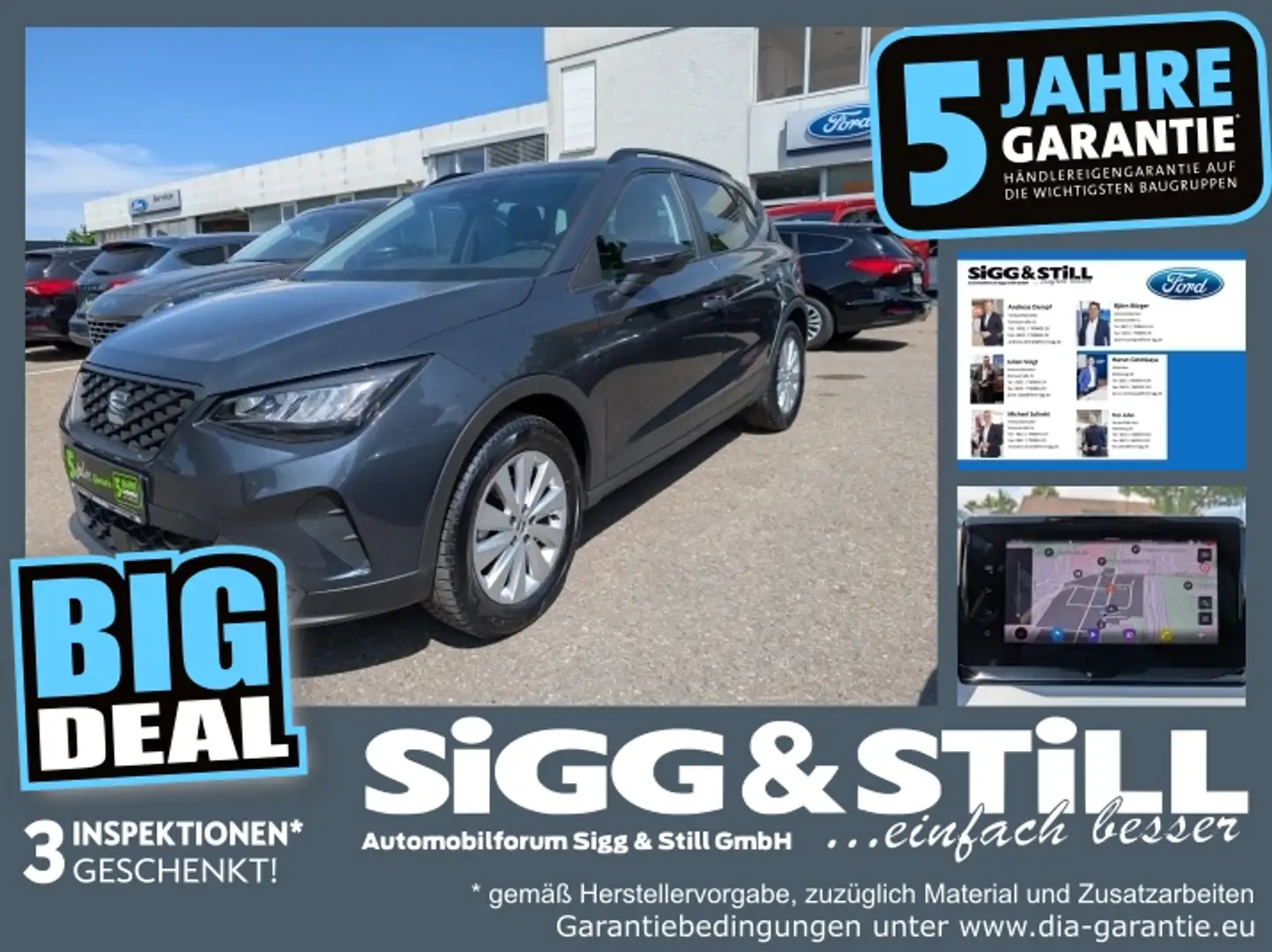 SEAT Arona 1.0 TSI Style LED*NAVI*VIRTUAL*SHZ*PDC*TEMP Gri - 1