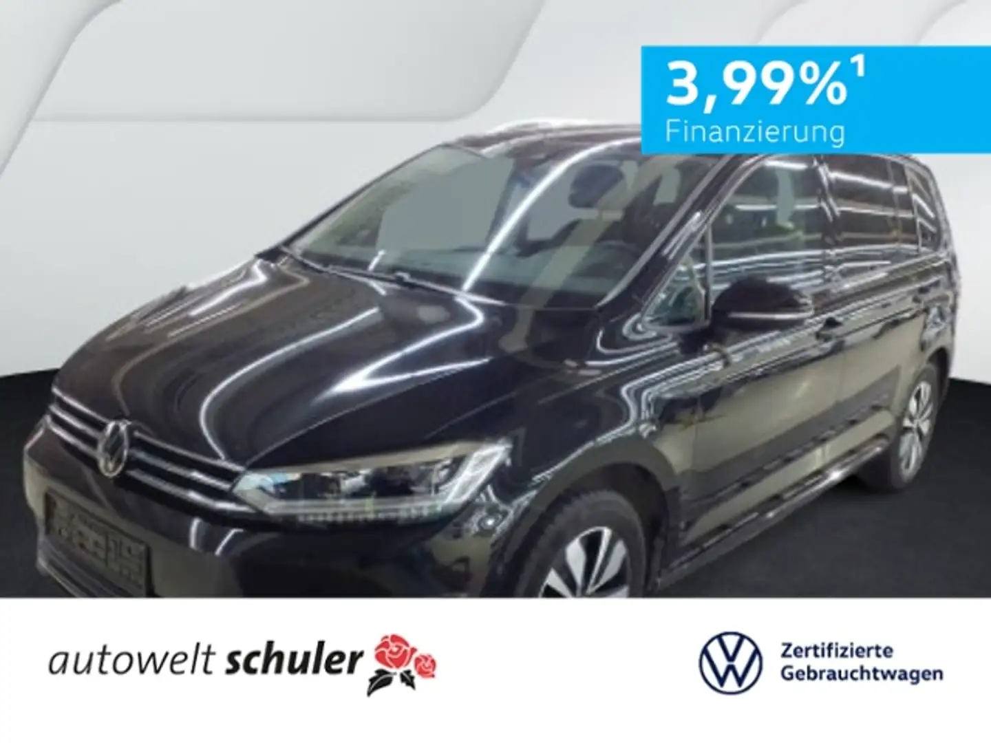 Volkswagen Touran 1,5 TSI DSG Goal 7-Sitzer AHK LED Schwarz - 1