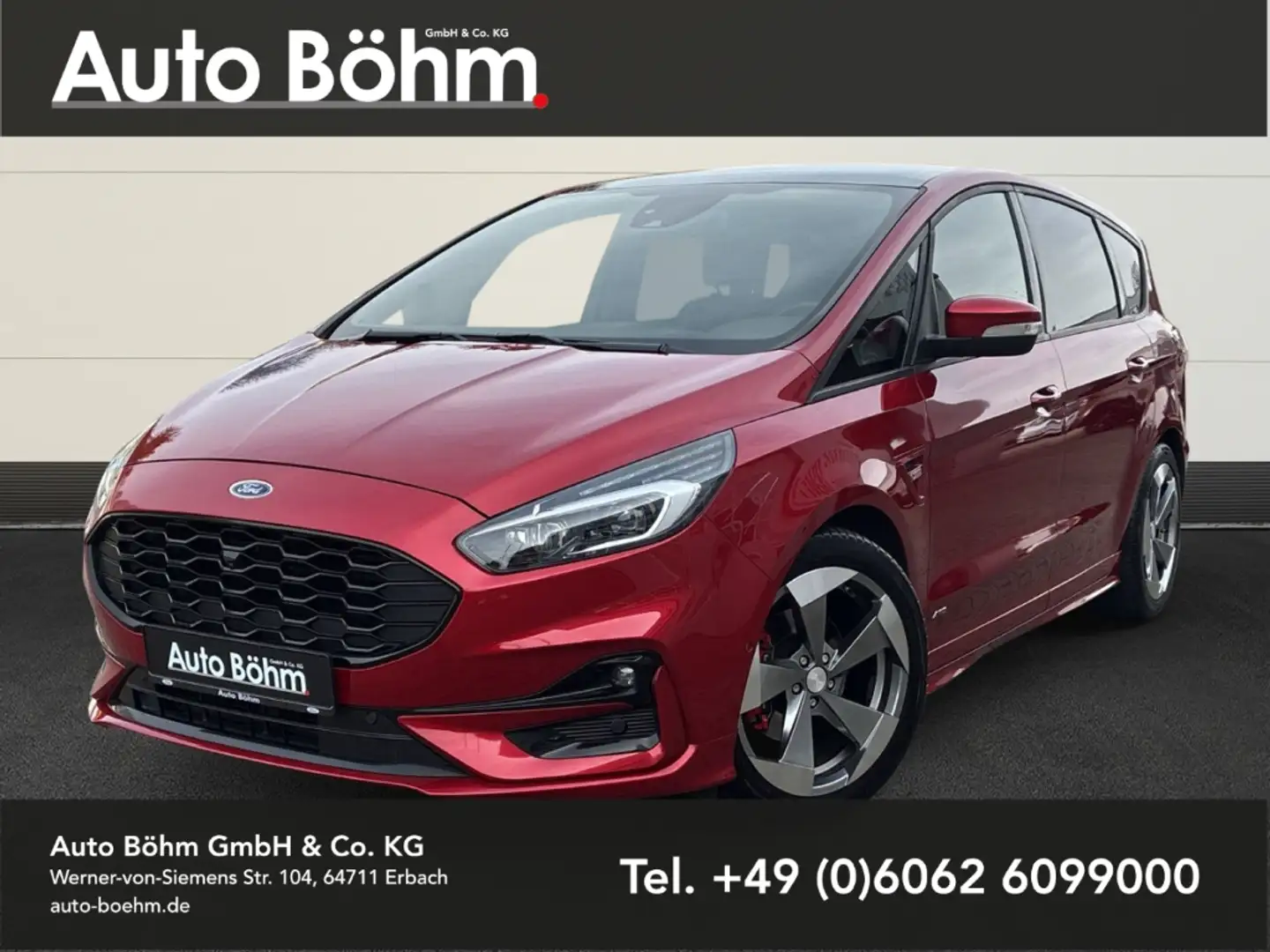 Ford S-Max ST-Line AWD ACC+Memory+Kamera+Pano+3-Z.-Klima Rouge - 1