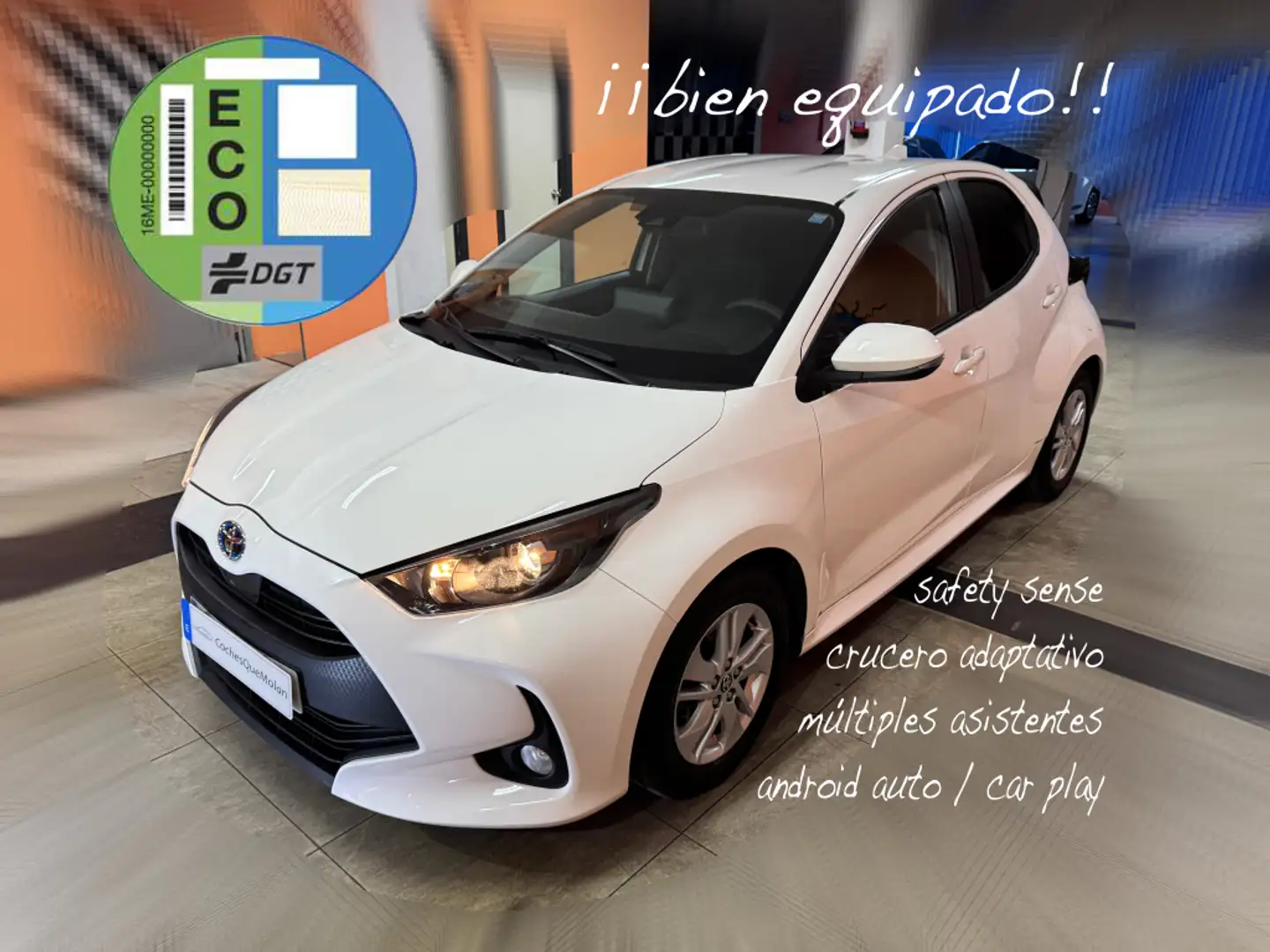 Toyota Yaris 120H 1.5 Business Plus Blanc - 1