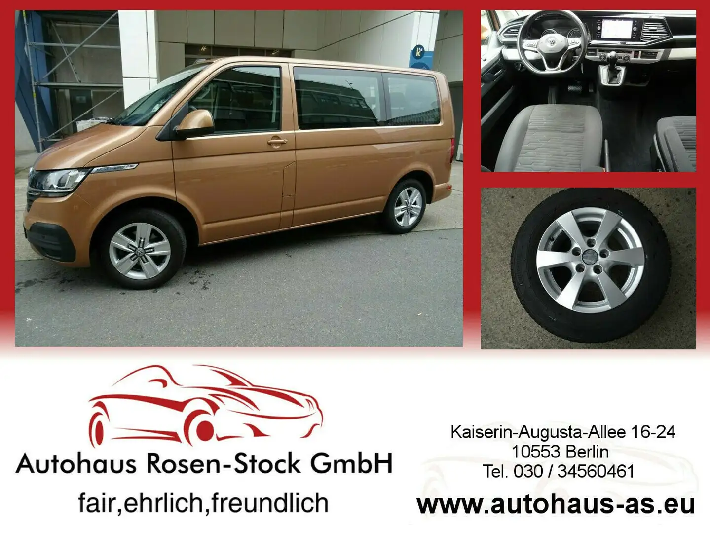Volkswagen T6 Multivan 2,0 TDI Comf.Autom,AHK,ACC,7-Sitzer,Standh Bruin - 1