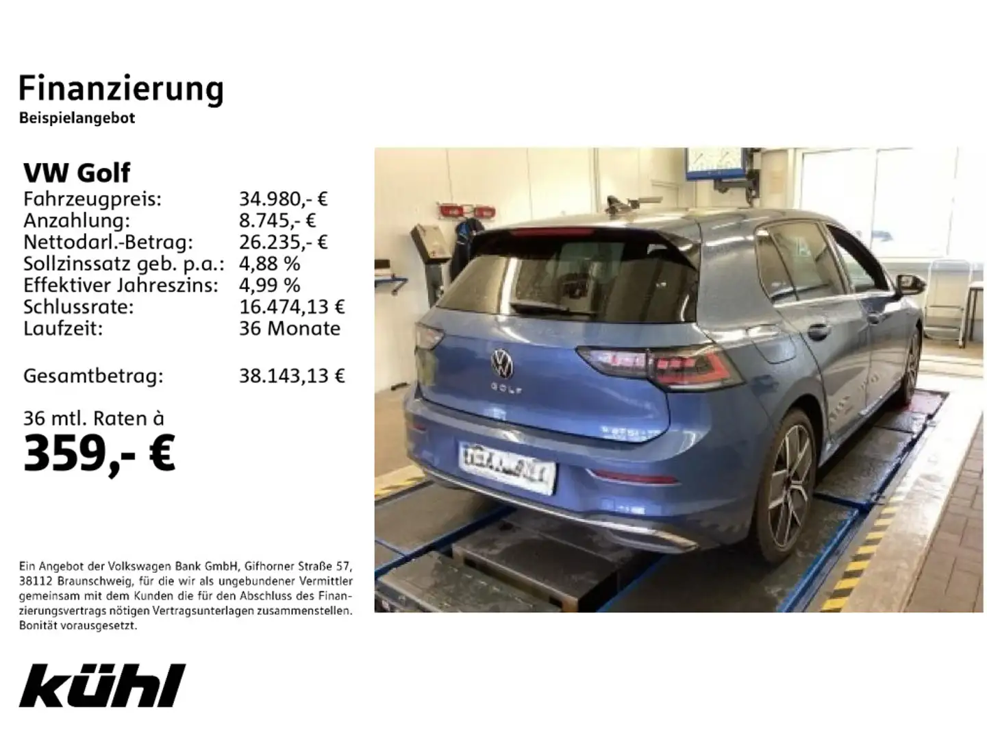 Volkswagen Golf 8 VIII 1.5 eTSI DSG Edition 50 IQ.Light/ACC Blau - 2