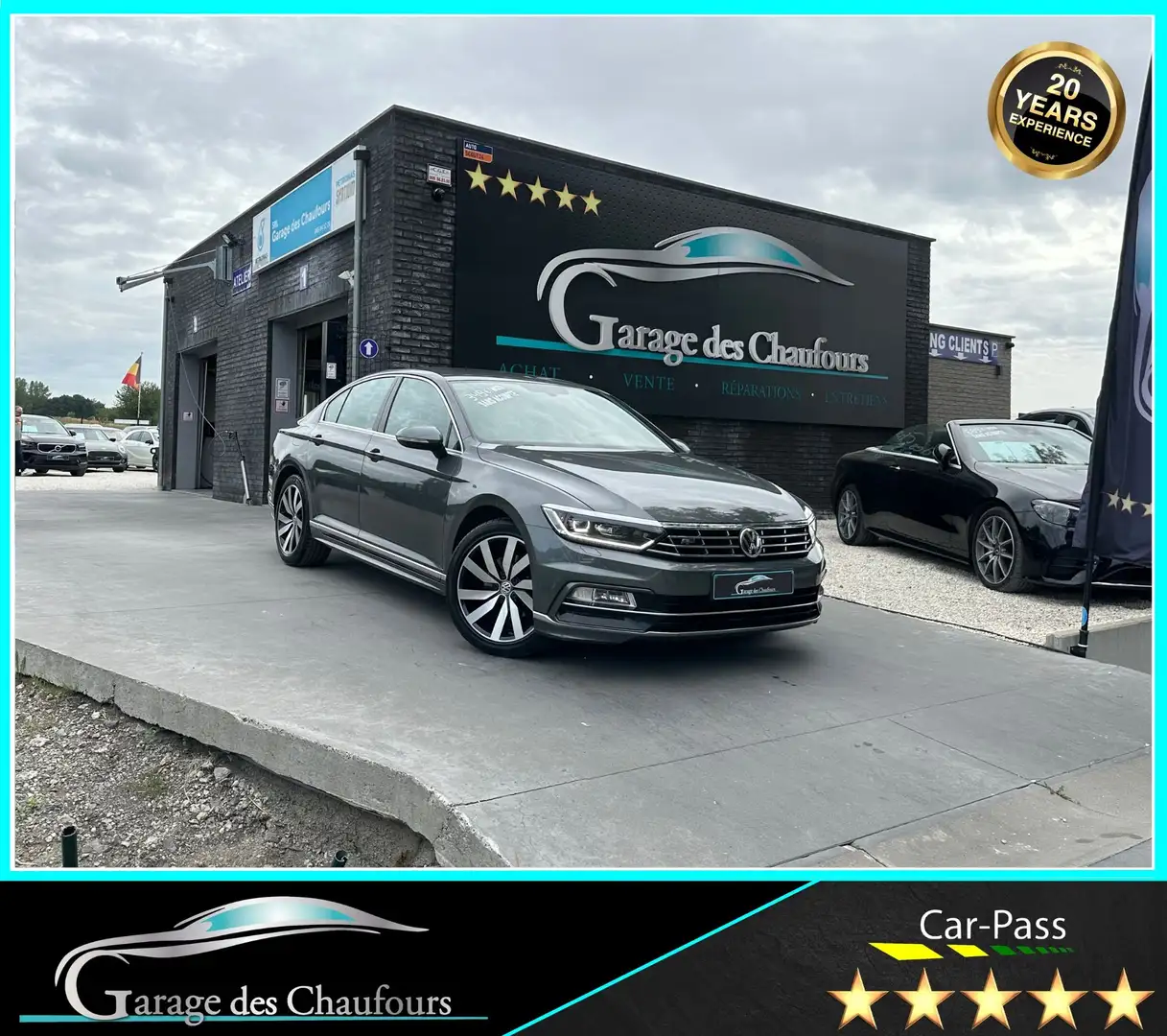 Volkswagen Passat 1.6 CR TDi - ! R-Line ! - Ergo Comfort - Eu6b Gris - 1
