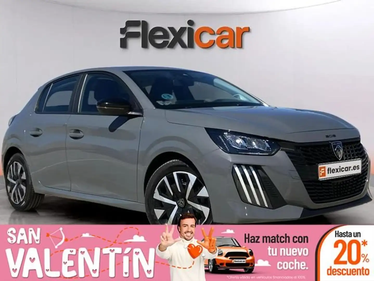 Peugeot 208 1.2 Puretech S&S Active 100 Gris - 1