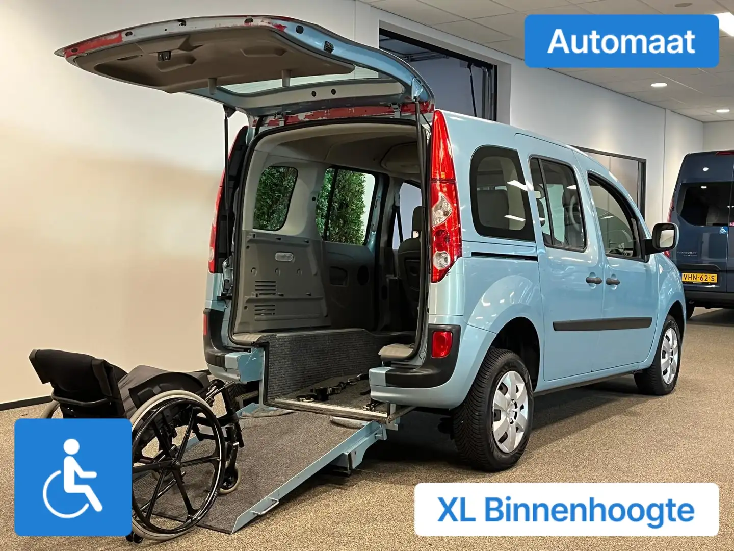 Renault Kangoo Rolstoelauto Automaat XXL-Ombouw 150cm rolstoel Azul - 2