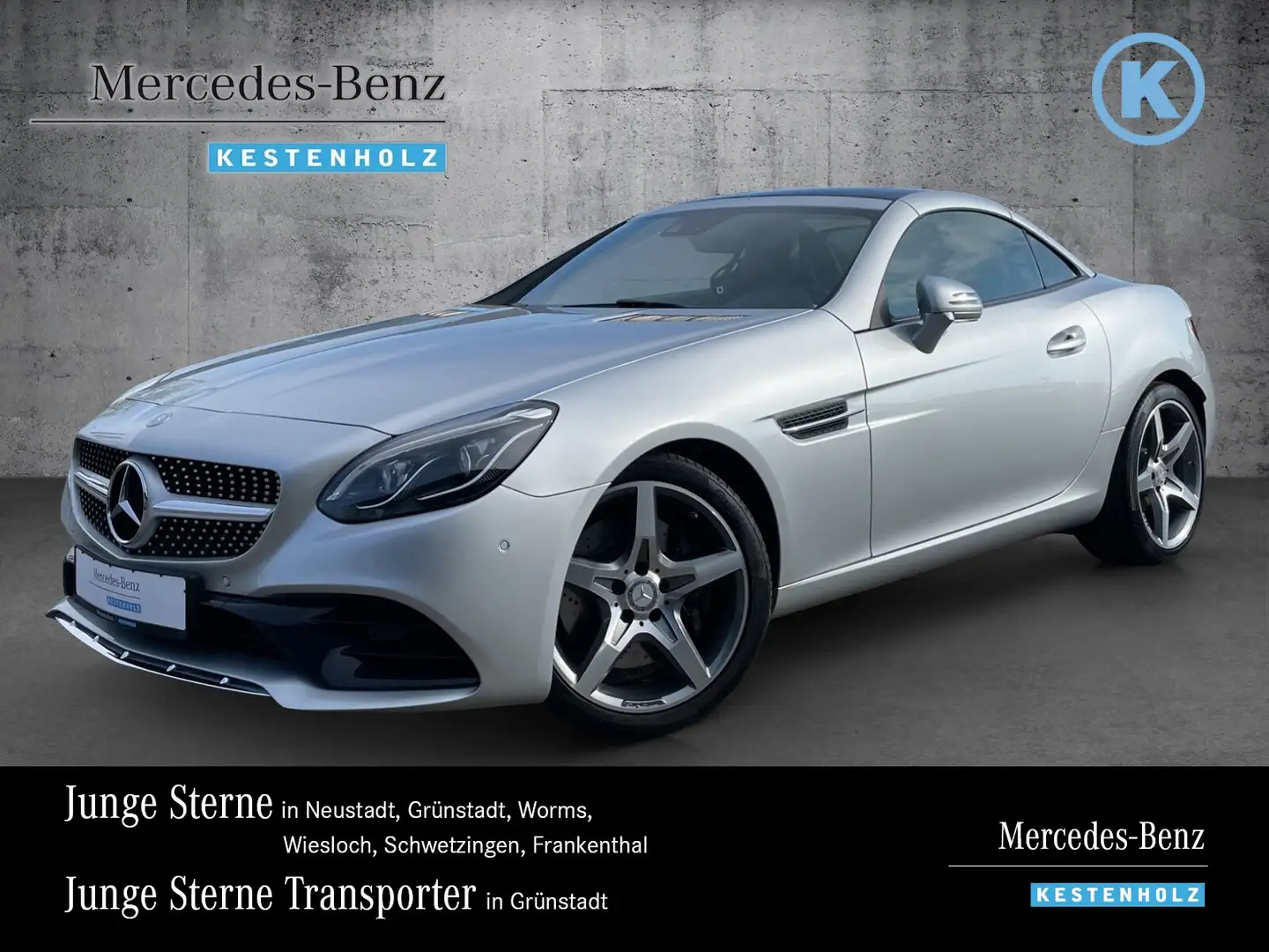 Mercedes-Benz SLC 300 SLC 300 AMG+COMAND+MEMORY+ILS+LEDER+TOTWINKEL Navi Argintiu - 1