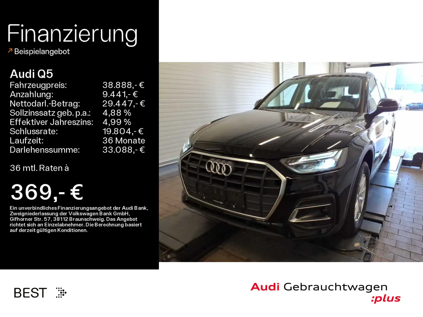 Audi Q5 50 TFSI e qu. Navi*virtual*PDC*SHZ Zwart - 1