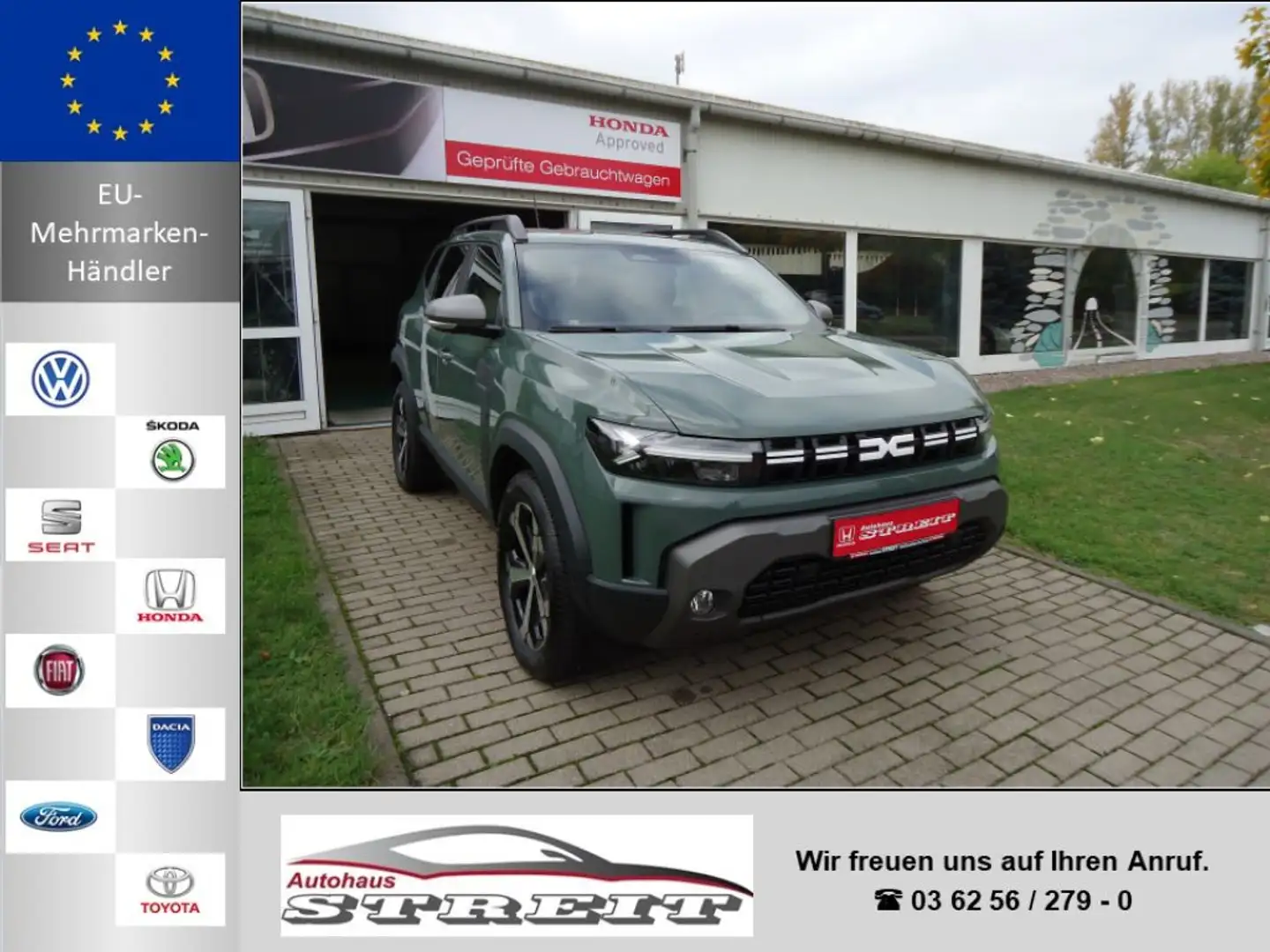 Dacia Duster mild hybrid 130 4x4 Journey AHK*Winterpaket*CityPa Grün - 1
